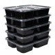32 Oz. Three Compartment Food Container with Lid (150 Sets) | TC-1200