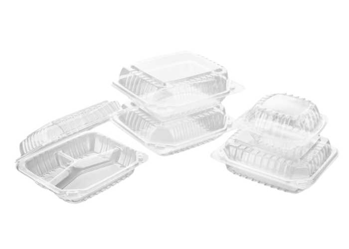 Clear Hinged Containers (PS)