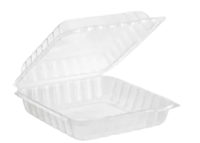 Microwaveable Clear Hinged Containers (PP)